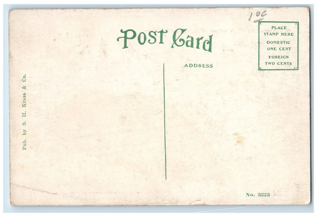 Oklahoma City High School Building Exterior Scene Oklahoma City OK Postcard