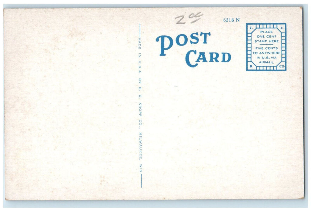 Ponca City Hospital Building Cars Garden Scene Ponca City Oklahoma OK Postcard