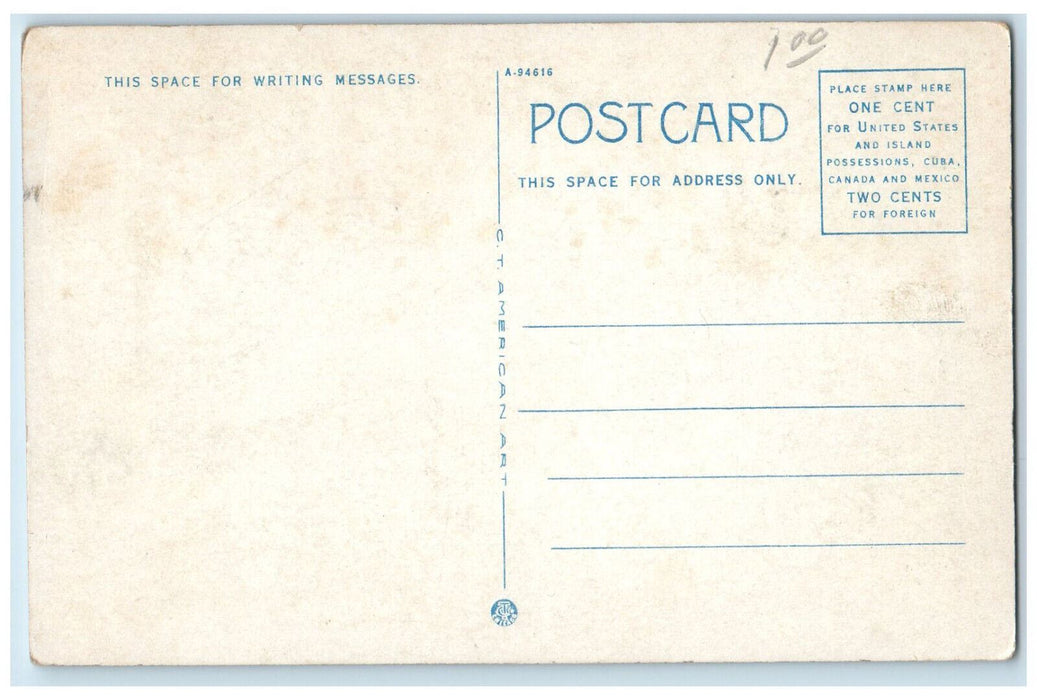 Mayo Hotel Building Cars Street Exterior Scene Tulsa Oklahoma OK Postcard