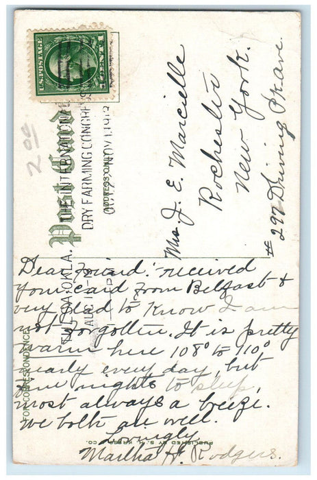 1913 Tulsa Hotel Building Cars Street Exterior View Oklahoma OK Antique Postcard