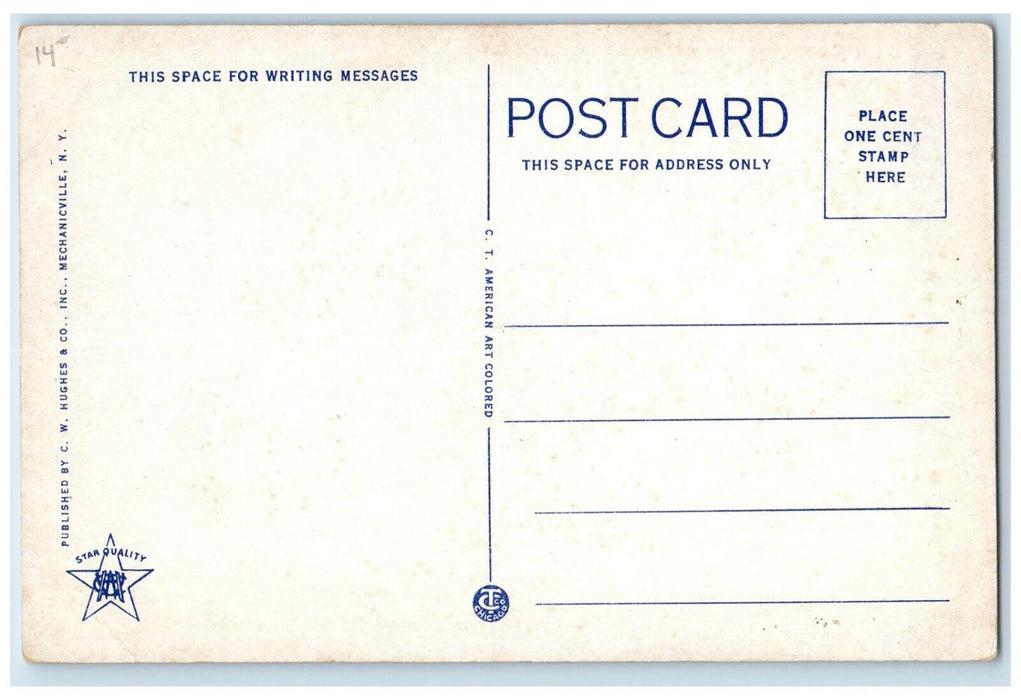 Outlook Heights Overlooking Hoosac Tunnel Entrance Mohawk Trail MA Postcard