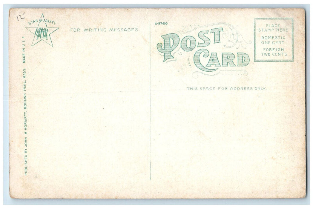 Totem Trading Post And Tea Room Mohawk Trail Massachusetts MA Antique Postcard