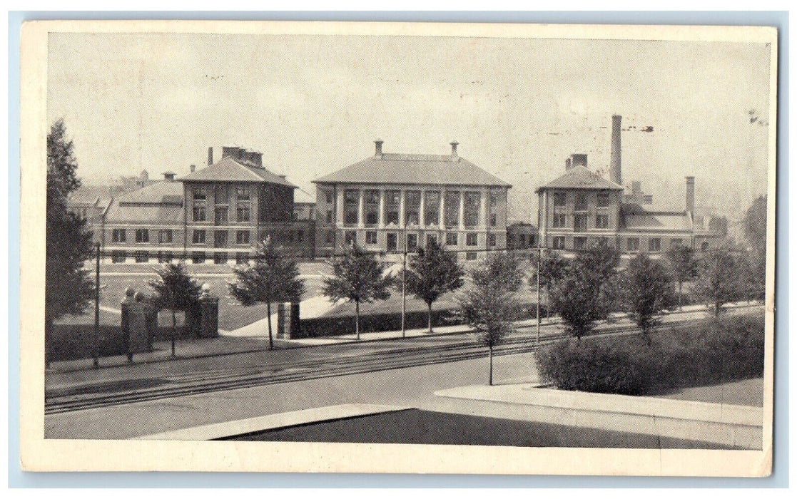 1943 Naval Training School Wentworth Institute Road MM Boston Maryland Postcard