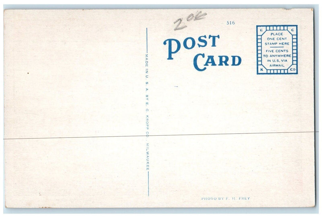 c1920 Tourist Camp Latsch Island Bathing Beach Winona Minnesota Vintage Postcard