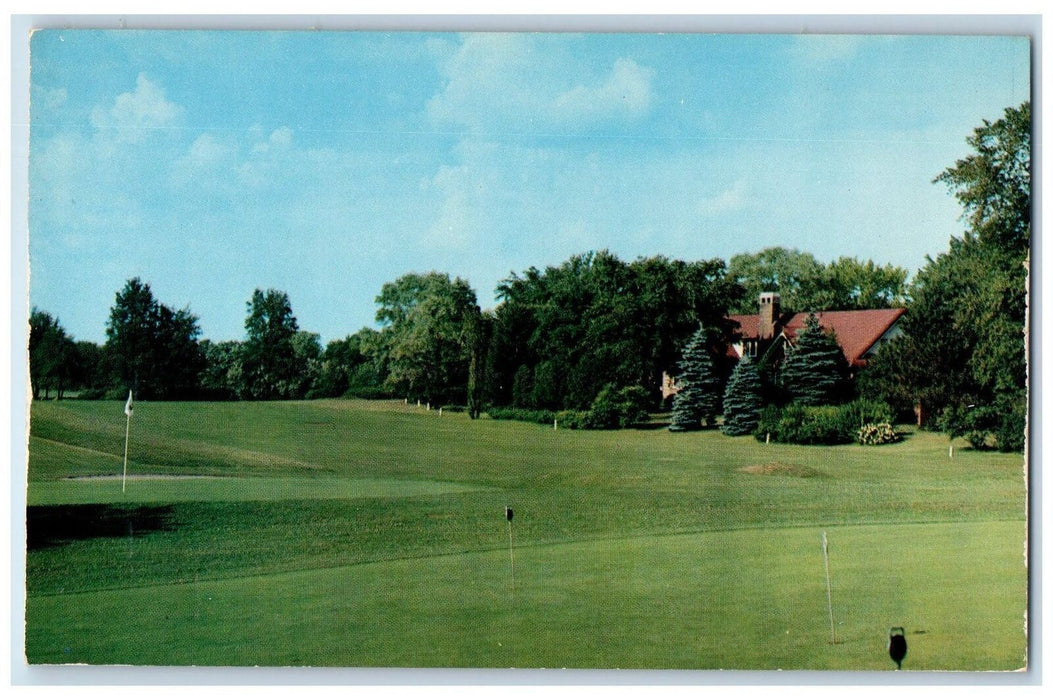 View Of Ulen County Club Golf Course Lebanon Indiana IN Vintage Postcard