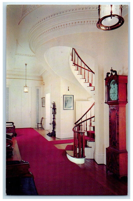 Lanier State Memorial Interior Stairs Hallway Scene Madison Indiana IN Postcard