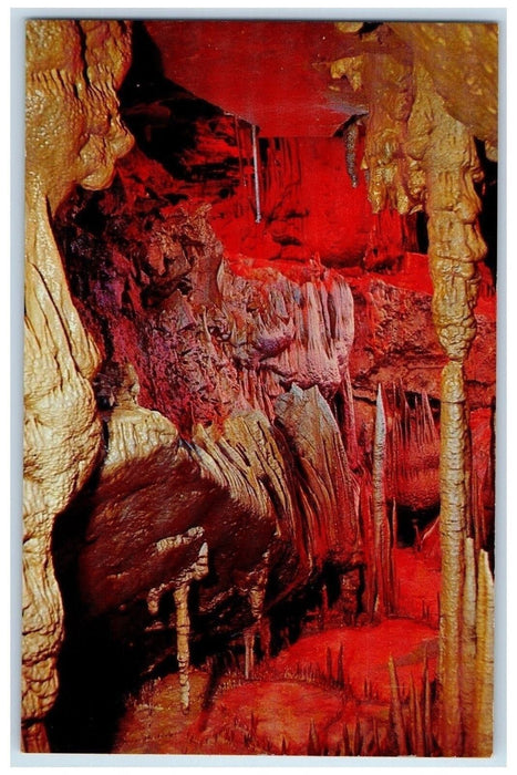 The Queen Place Underground Chamber Marengo Cave Indiana IN Vintage Postcard