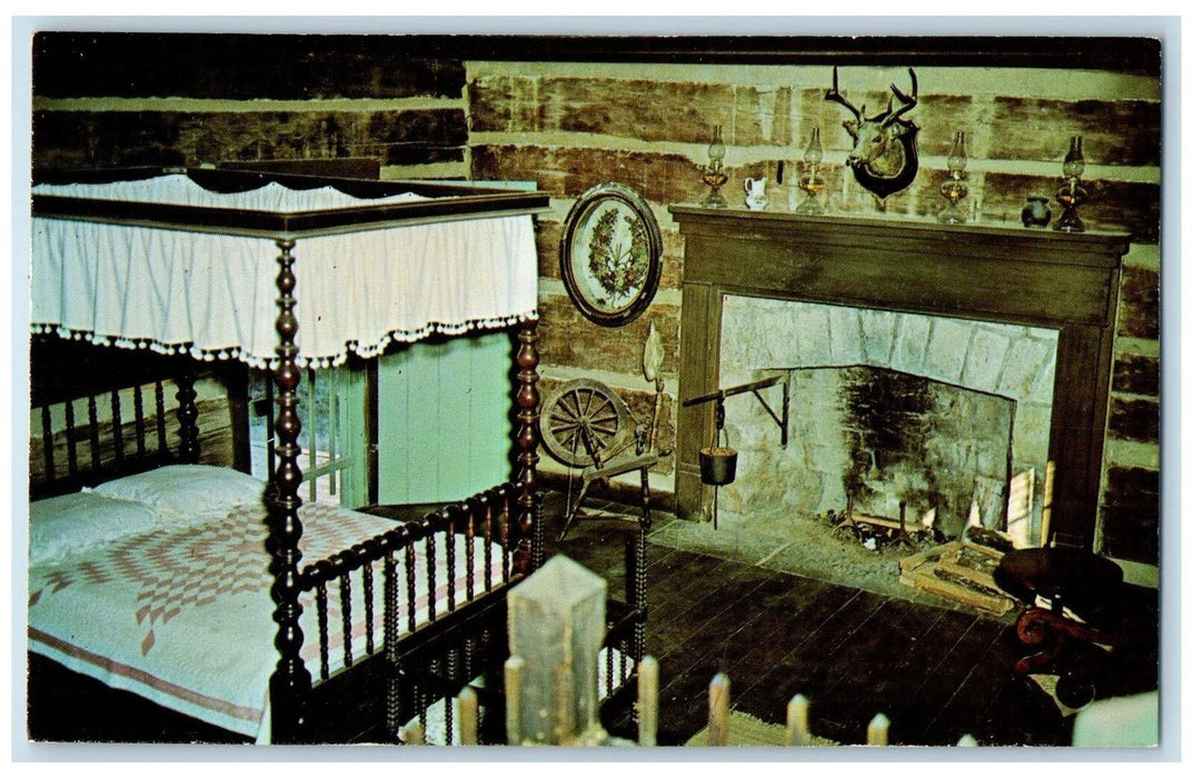 Hammer House Spring Mill State Park Interior Scene Mitchell Indiana IN Postcard