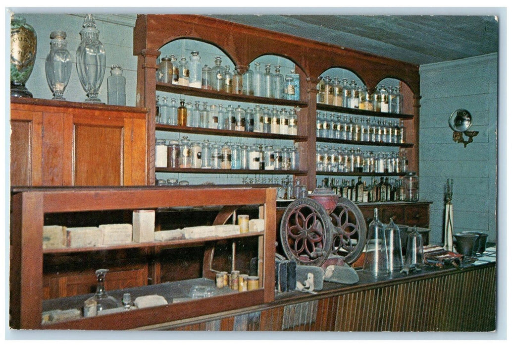 Apothecary Shop Spring Mill State Park Interior Mitchell Indiana IN Postcard
