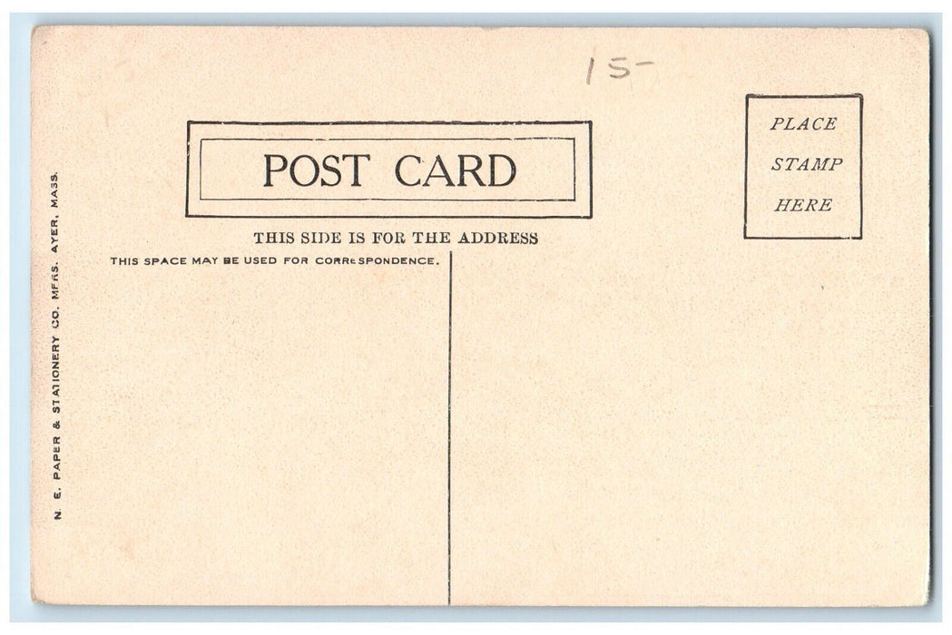 c1910's Merrimac Square Street View Massachusetts Unposted Antique Postcard