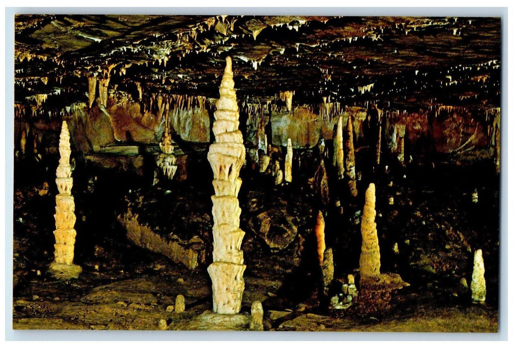 Cave Hill Cemetery Marengo Cave Indiana IN, Beautiful Stalagmites Scene Postcard