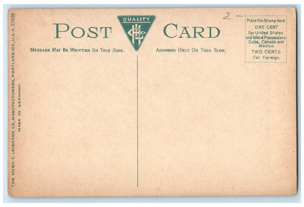 c1910's Soldiers And Sailors Bowlder Monument Malden Massachusetts MA Postcard