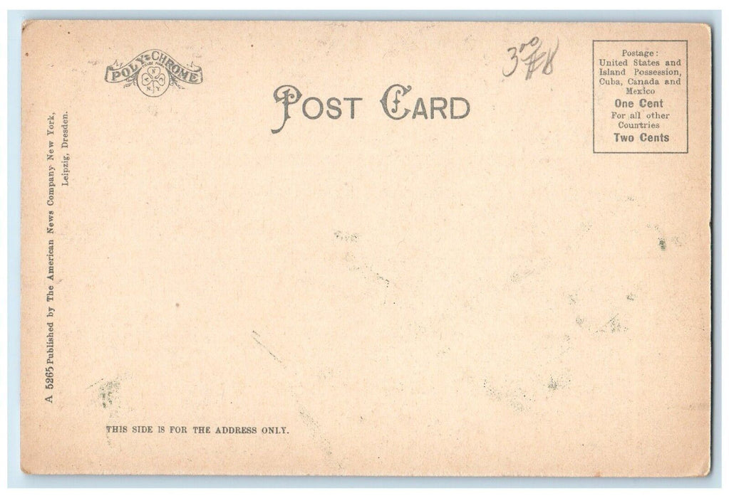 Congregational Chruch Street View Methuen Massachusetts MA Antique Postcard