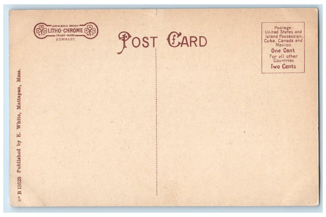 c1910's Roger Walcott School Building Mattapan Massachusetts MA Antique Postcard