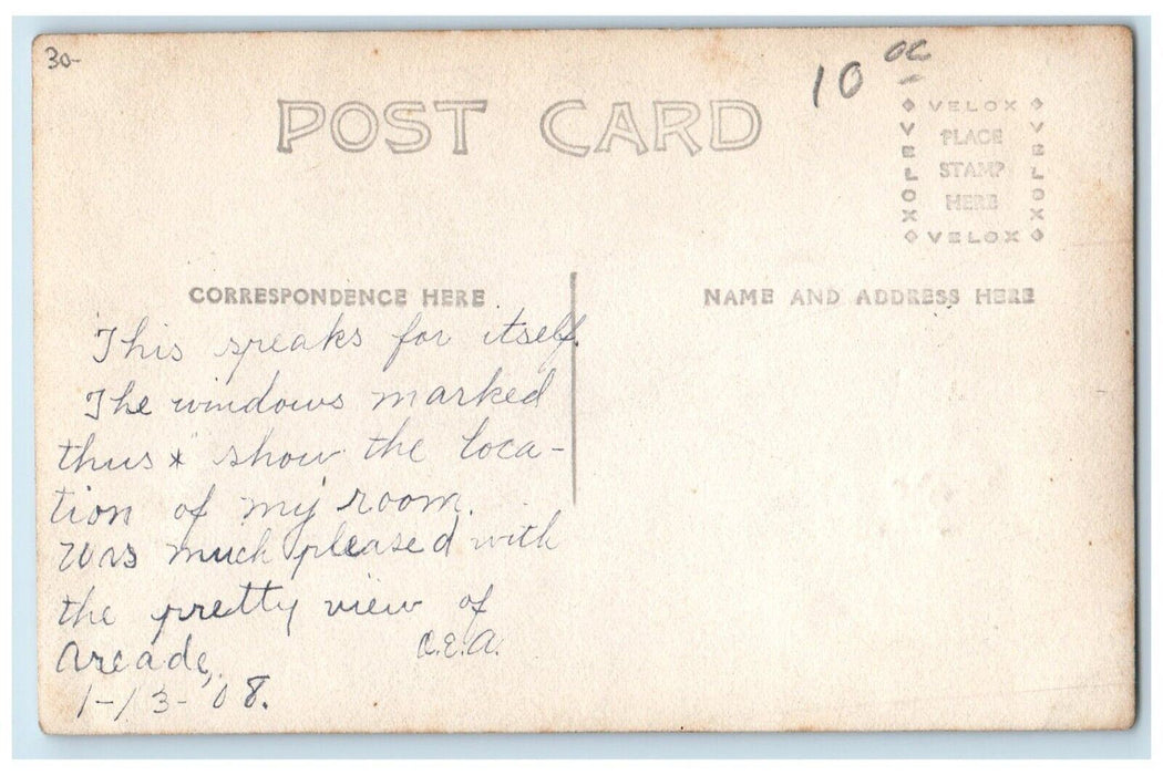 c1910's High School Building Depew New York NY RPPC Photo Antique Postcard