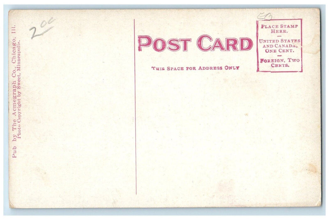 c1910 White Bear Yacht Club White Bear Lake Boat St. Paul Minnesota MN Postcard