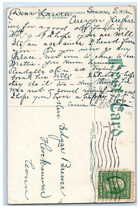 The Connecticut River Mt. Tom In Distance Springfield Massachusetts MA Postcard
