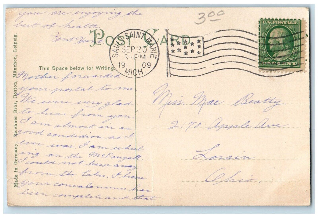 1909 Ore Docks Two Harbors Loading Ship Minnesota Duluth Minnesota MN Postcard