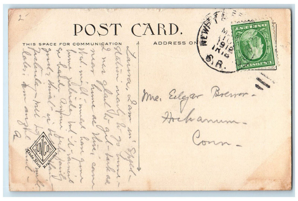 1912 Scene In Forest Park Springfield Massachusetts MA Antique Posted Postcard
