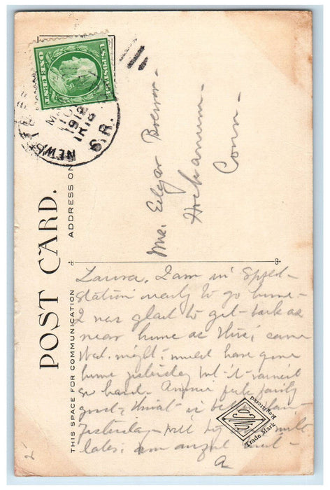 1912 Scene In Forest Park Springfield Massachusetts MA Antique Posted Postcard