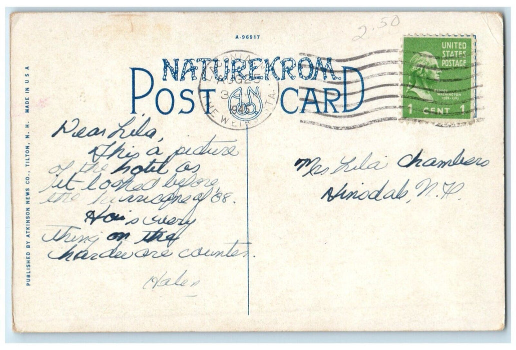 1945 Milton Lakeside House Weirs Lake Winnipesaukee New Hampshire NH Postcard