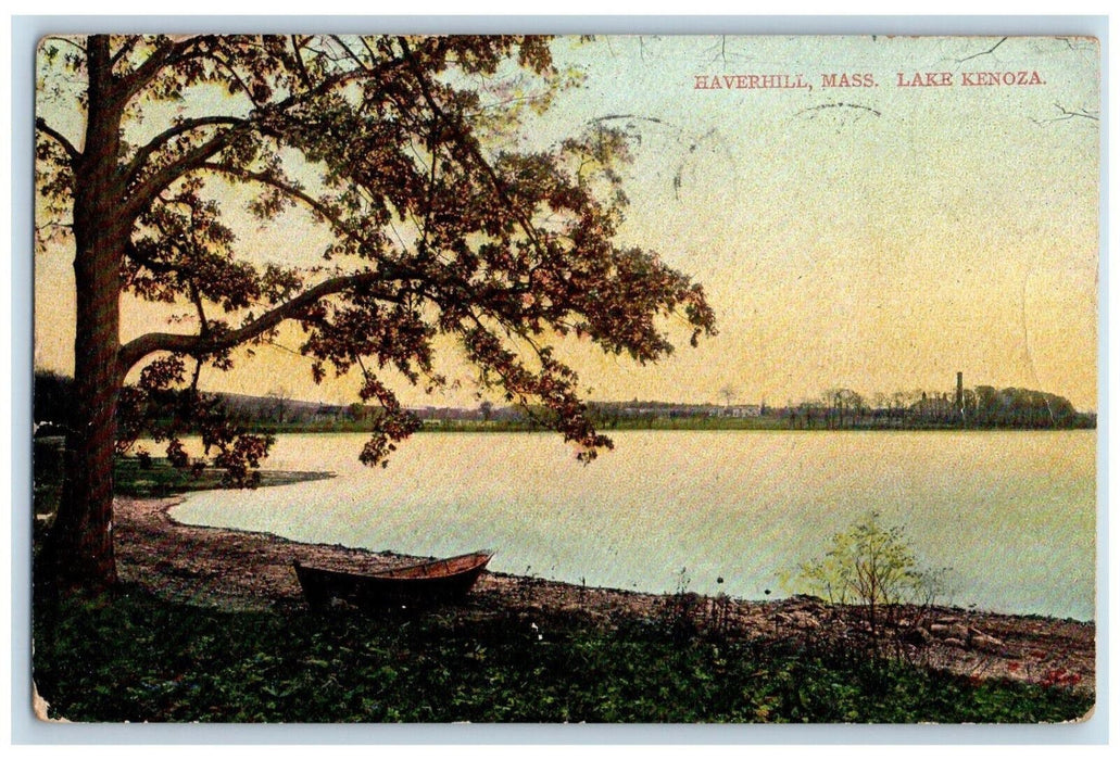 1908 Scenic View Of Lake Kenoza Haverhill Massachusetts MA Vintage Postcard