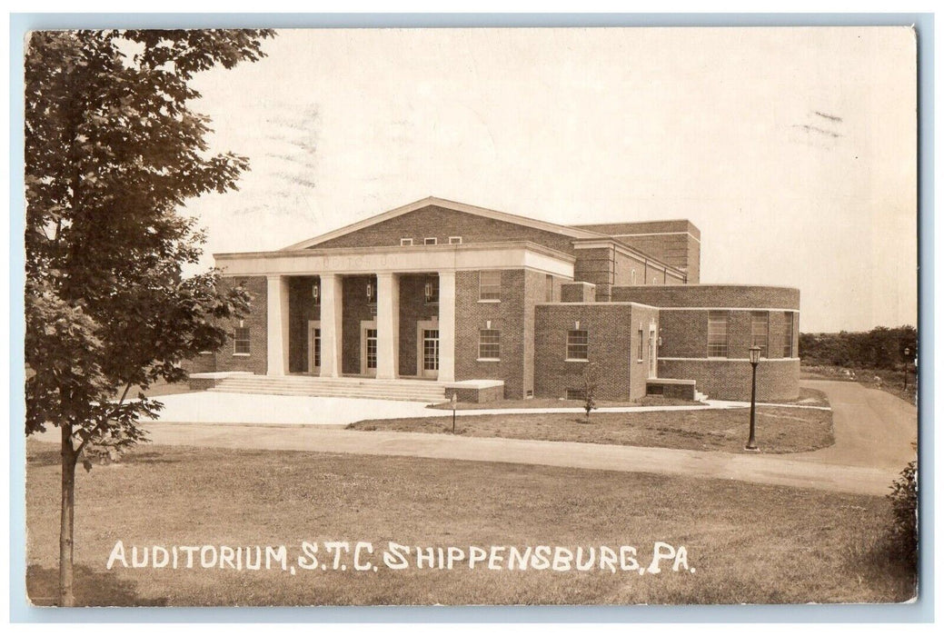 1959 S.T.C. Auditorium Shippensburg Pennsylvania PA RPPC Photo Postcard