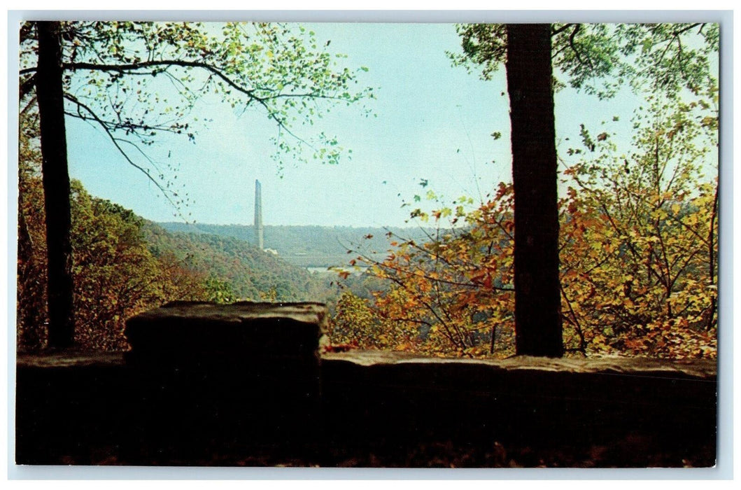 View Of Clifty Falls State Park Madison Indiana IN Vintage Unposted Postcard