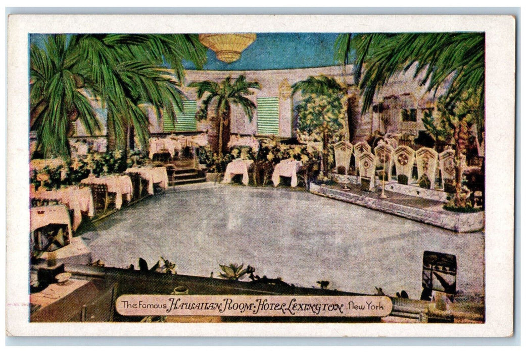 The Famous Hawaiian Room Hotel Dining And Dancing Lexington New York NY Postcard