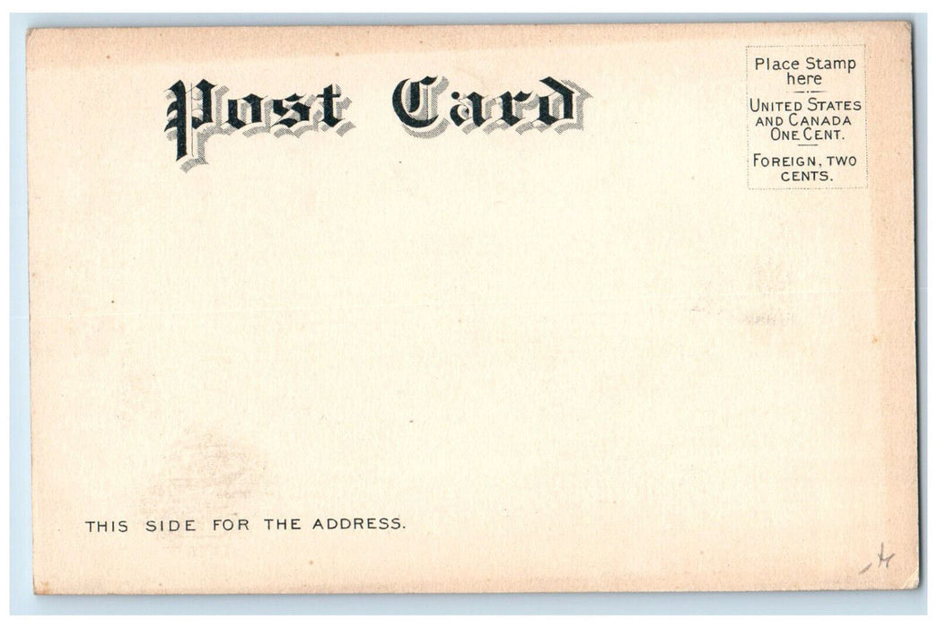 Minot Ledge Lighthouse Boston Harbor Massachusetts MA Antique Unposted Postcard