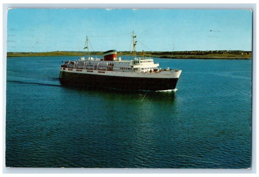 1957 Motor Vessel Bluenose Car Ferry Yarmouth Nova Scotia Canada Maine Postcard