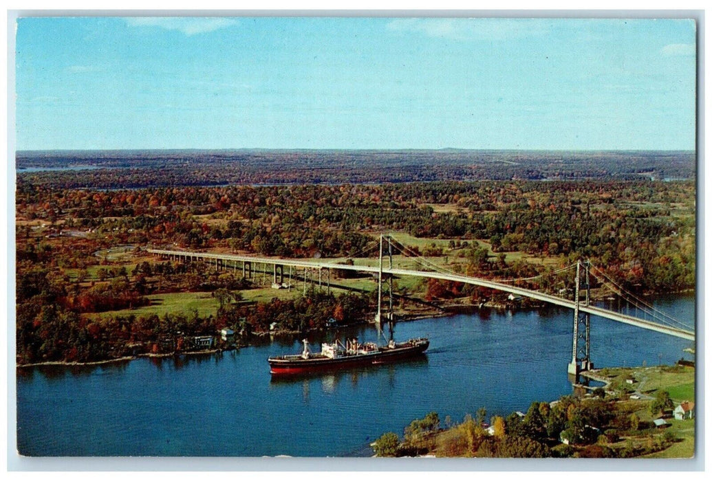 1966 Saltie Ship Wellesley Island St Lawrence Seaway Clayton New York Postcard