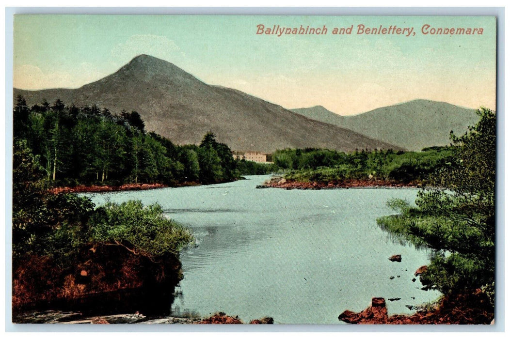 c1910 Ballynahinch and Bentlettery Connemara Western Ireland Postcard