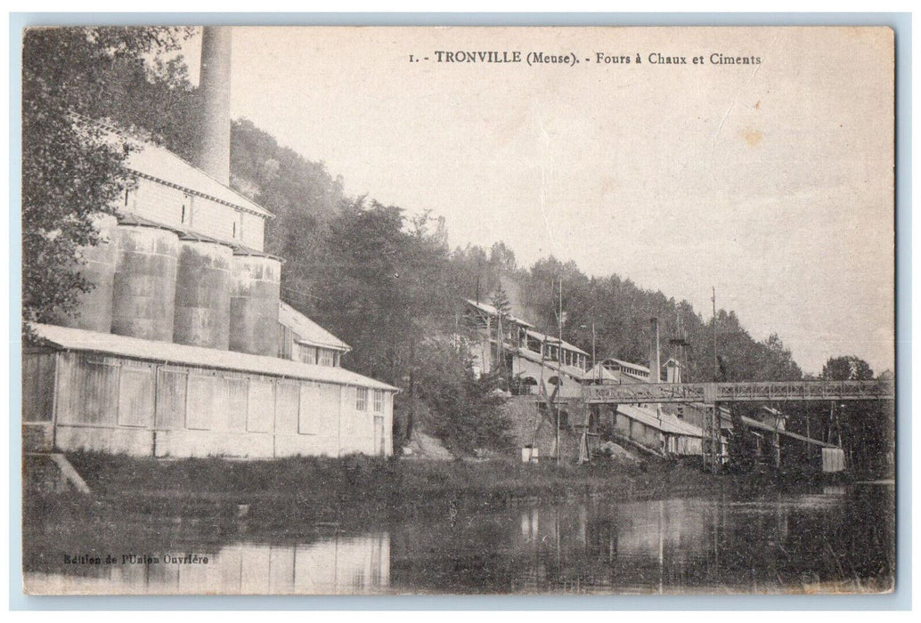 c1910 Fours a Chaux et Ciments Tronville-en-Barrois Meuse France Postcard