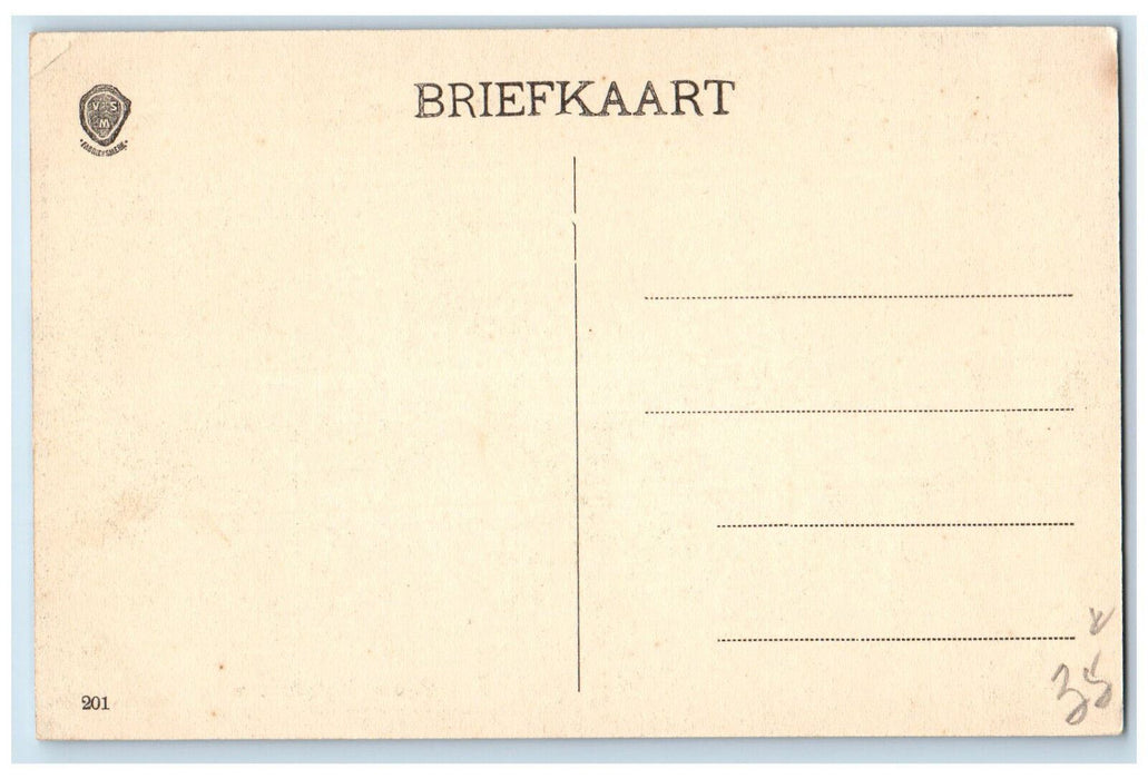 c1910 Binnenhaven Monnickendam Netherlands Antique Unposted Postcard