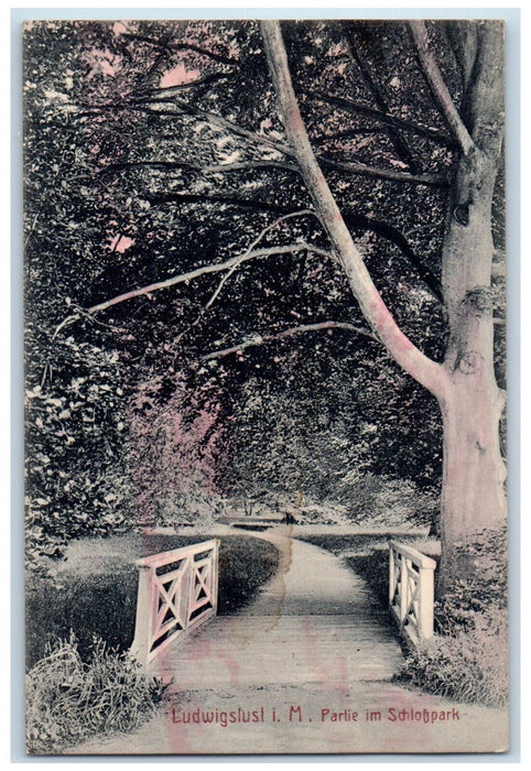 c1910 Lot in the Schlobpark Ludwigslust I.M. Germany Unposted Postcard