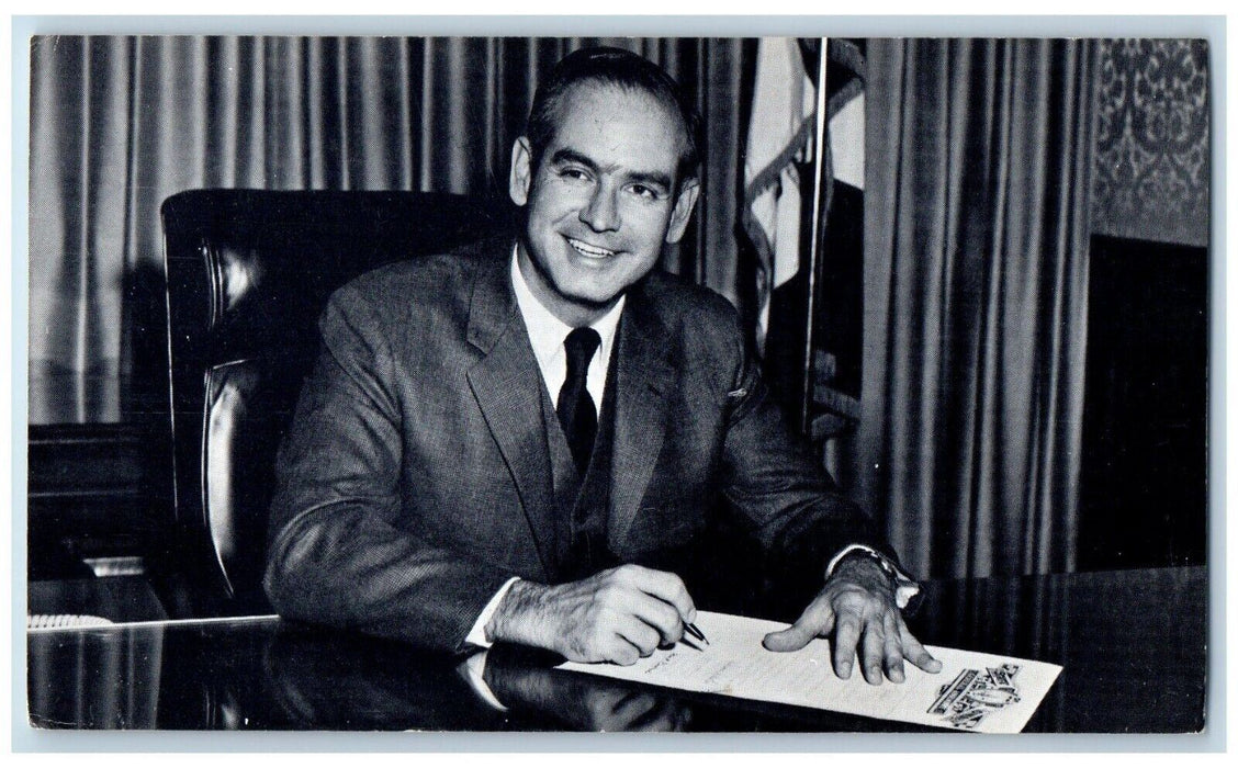 c1960 Best State Land Iowa Governor Robert Ray Political Advertisement Postcard