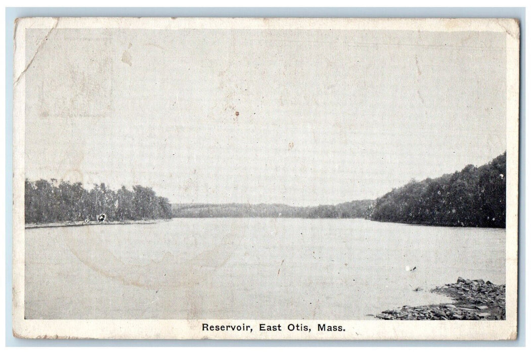 1924 View Of Reservoir East Ostis Massachusetts MA Posted Vintage Postcard