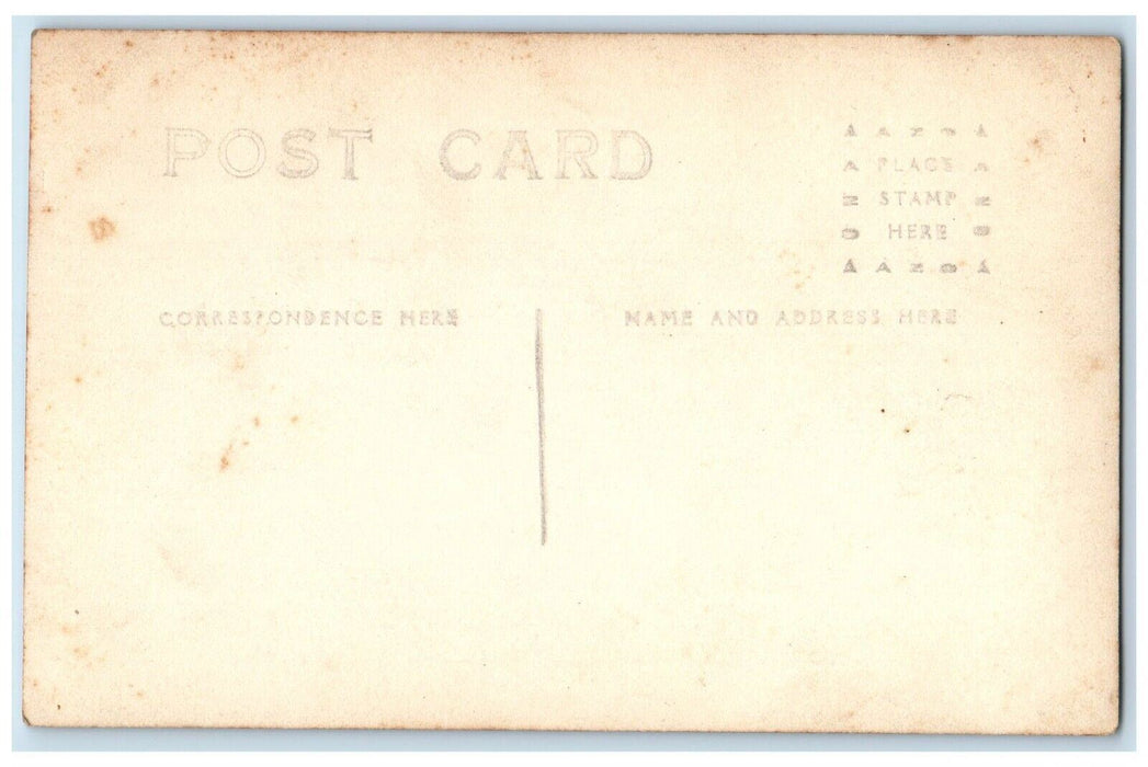 c1910's Man Rocking Chair Porch Baby Almont Iowa IA RPPC Photo Postcard