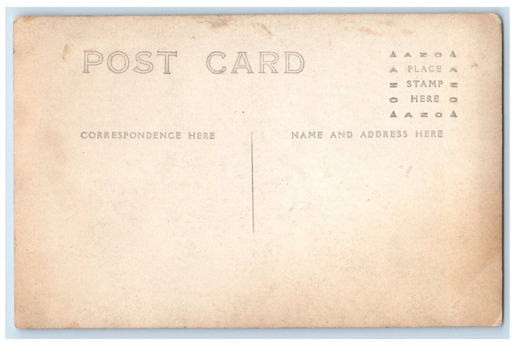 c1910's Candid Railroad Train Men Women Caboose Wells Fargo RPPC Photo Postcard
