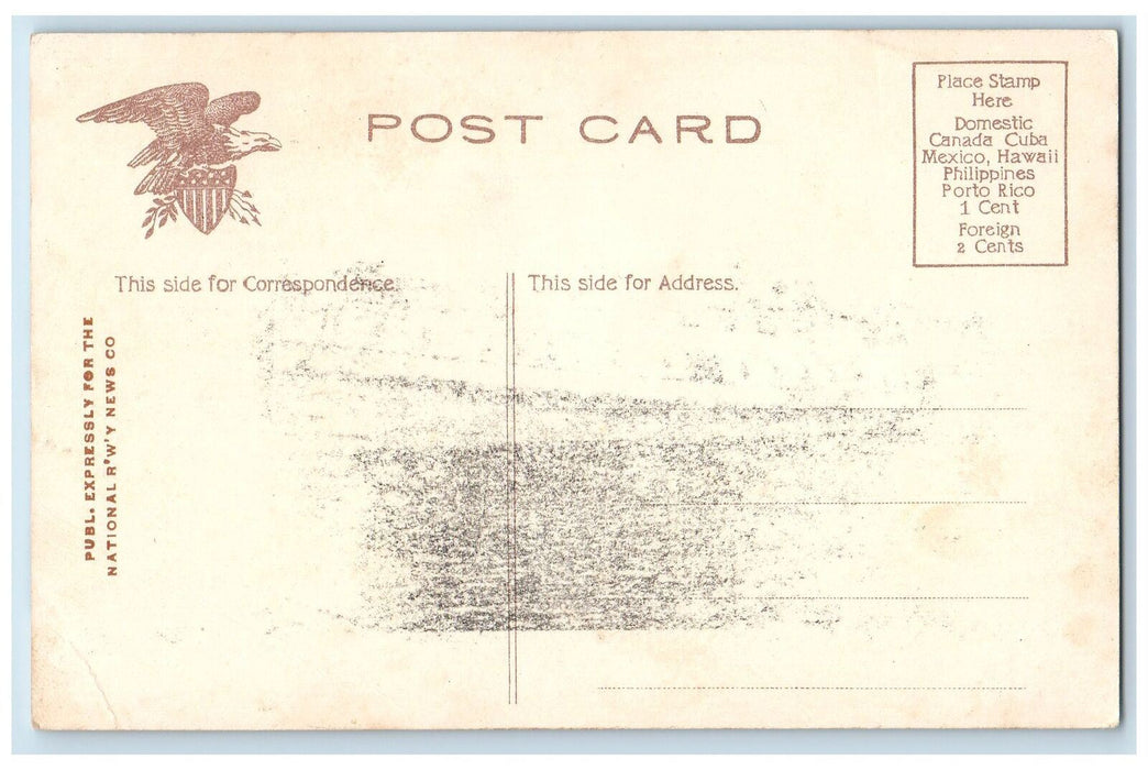 c1910's Bay Line Streamer Georgia Chesapeake Bay Baltimore Norfolk VA Postcard