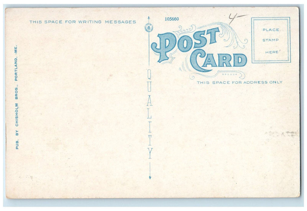 Steamboat Ship Passing From Lock Into Upper Songo River Maine ME  Postcard