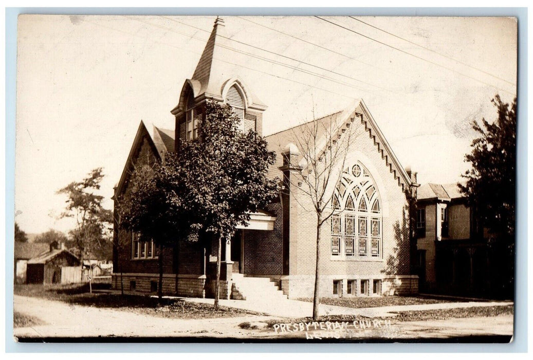 c1910's Presbyterian Church Omro Lewisville Indiana IN RPPC Photo Postcard