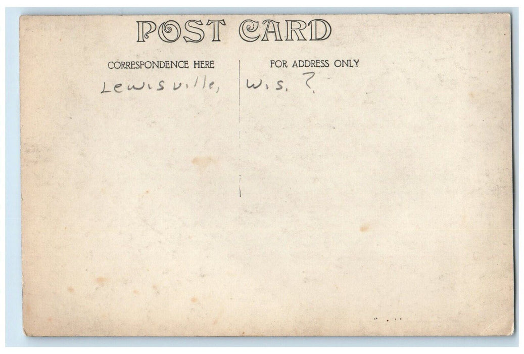 c1910's Presbyterian Church Omro Lewisville Indiana IN RPPC Photo Postcard