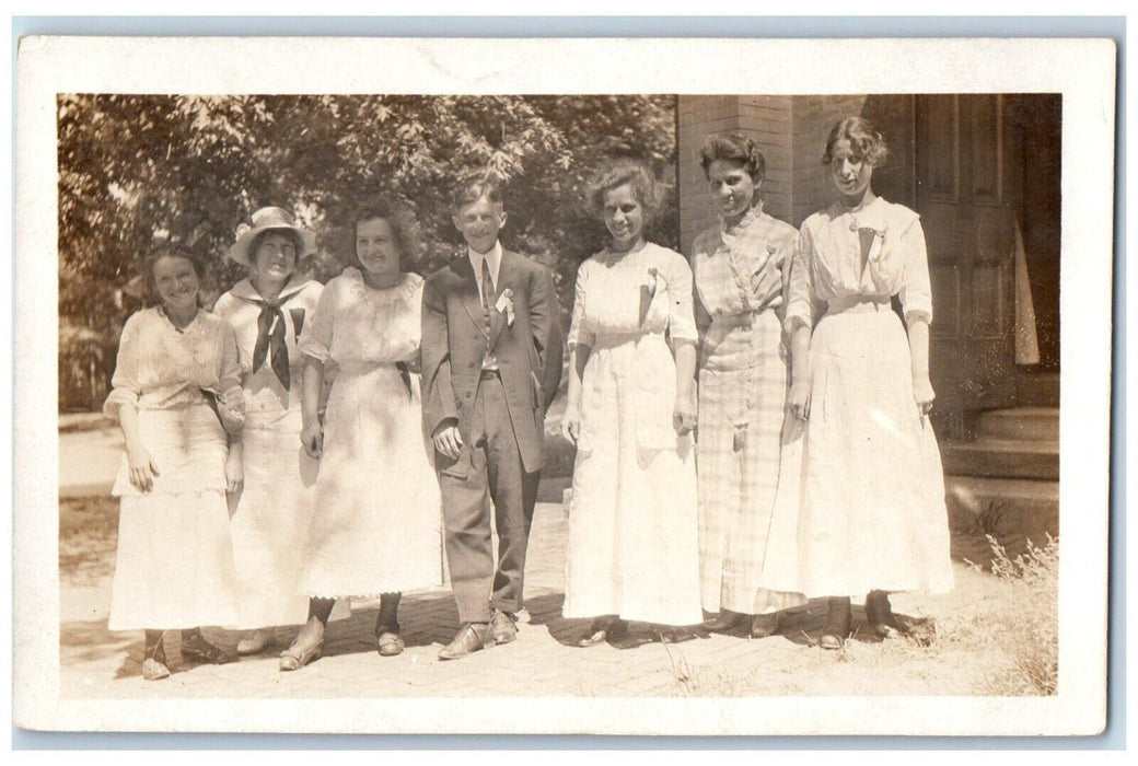 c1910's Religious Convention Ottumwa Iowa IA RPPC Photo Antique Postcard