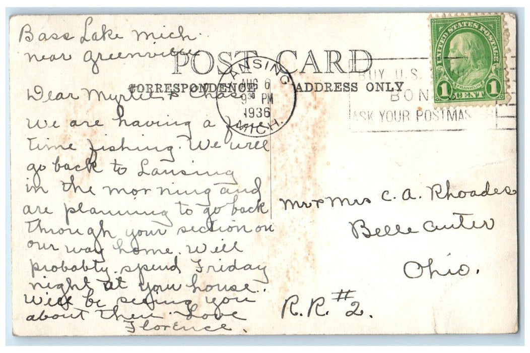 1936 Gibson Refrigerator Co. Greenville Michigan MI RPPC Photo Postcard