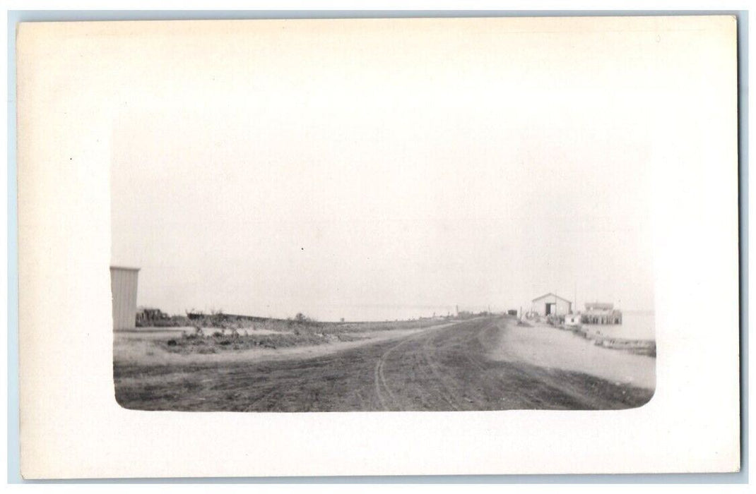 c1910's Shoreline Boathouse Ocean View New London CT RPPC Photo Postcard