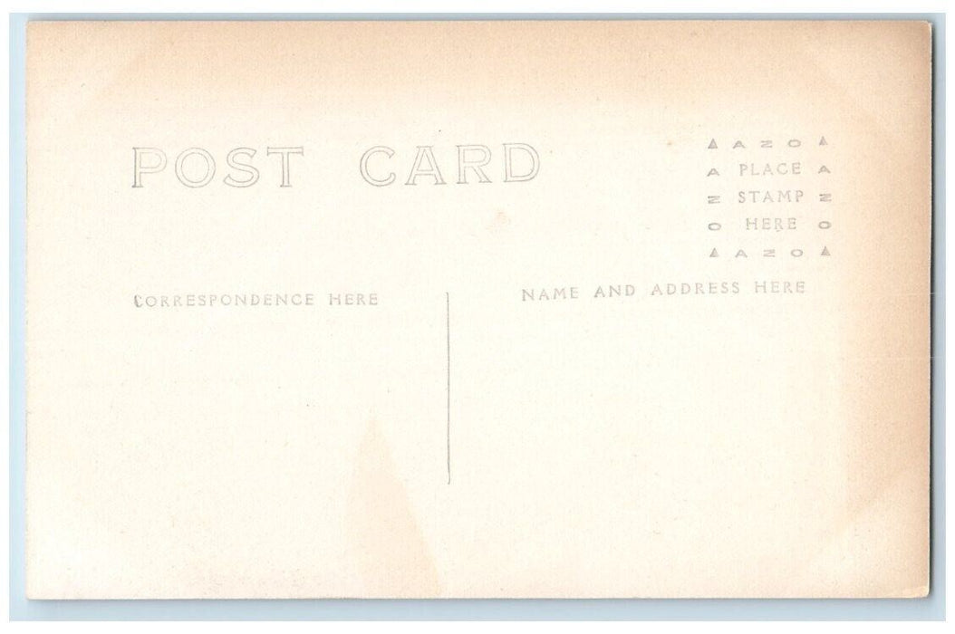 1912 Railroad Train Tracks View Lake Hopatcong New Jersey NJ RPPC Photo Postcard