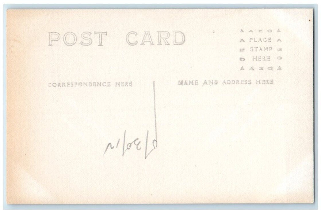 1912 Girl Sailor Suit Boat Bow Lake Hopatcong New Jersey NJ RPPC Photo Postcard