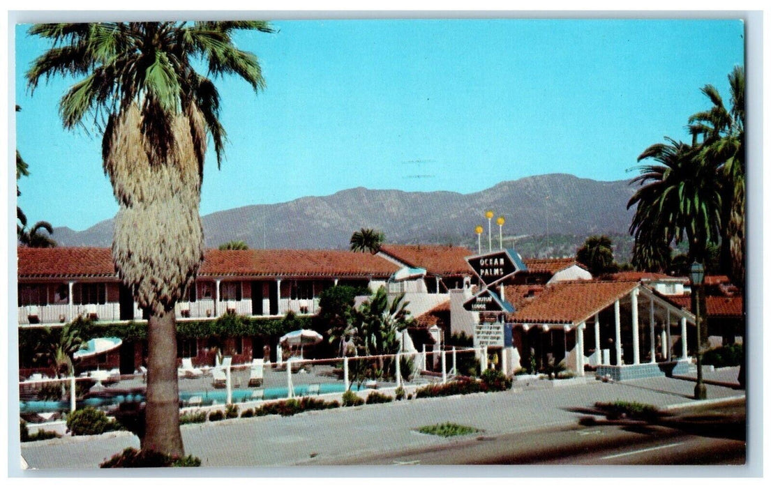 1960 Ocean Palms Friendship West Cabrillo Santa Barbara California CA Postcard